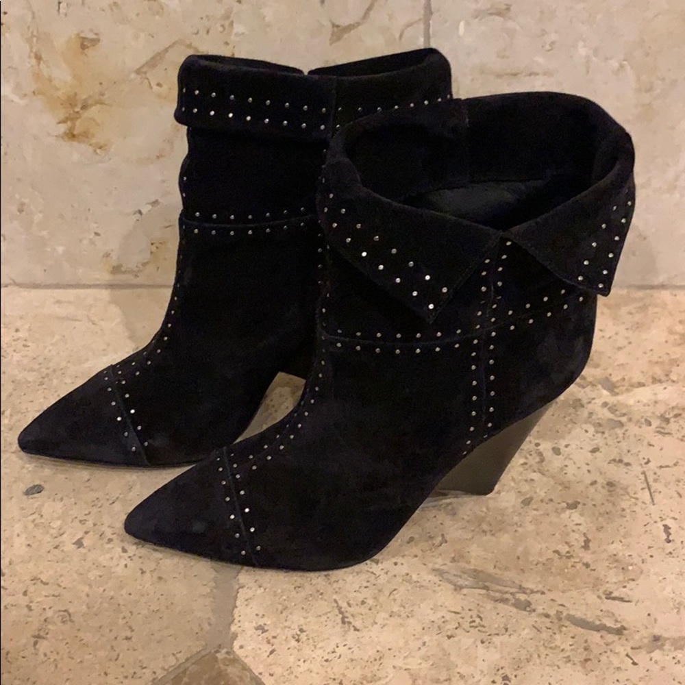 Isabel Marant Luliana Boots studded black suede 40